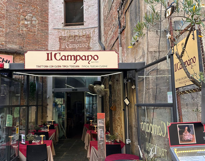 il campano ristorante esterno