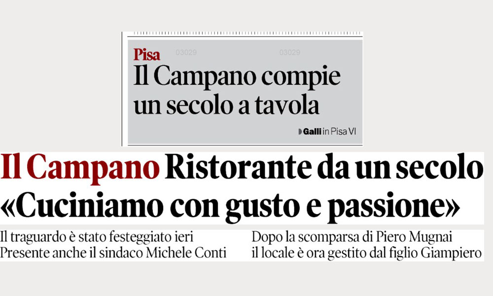 Trattoria il Campano - antico ristorante nel centro storico di Pisa